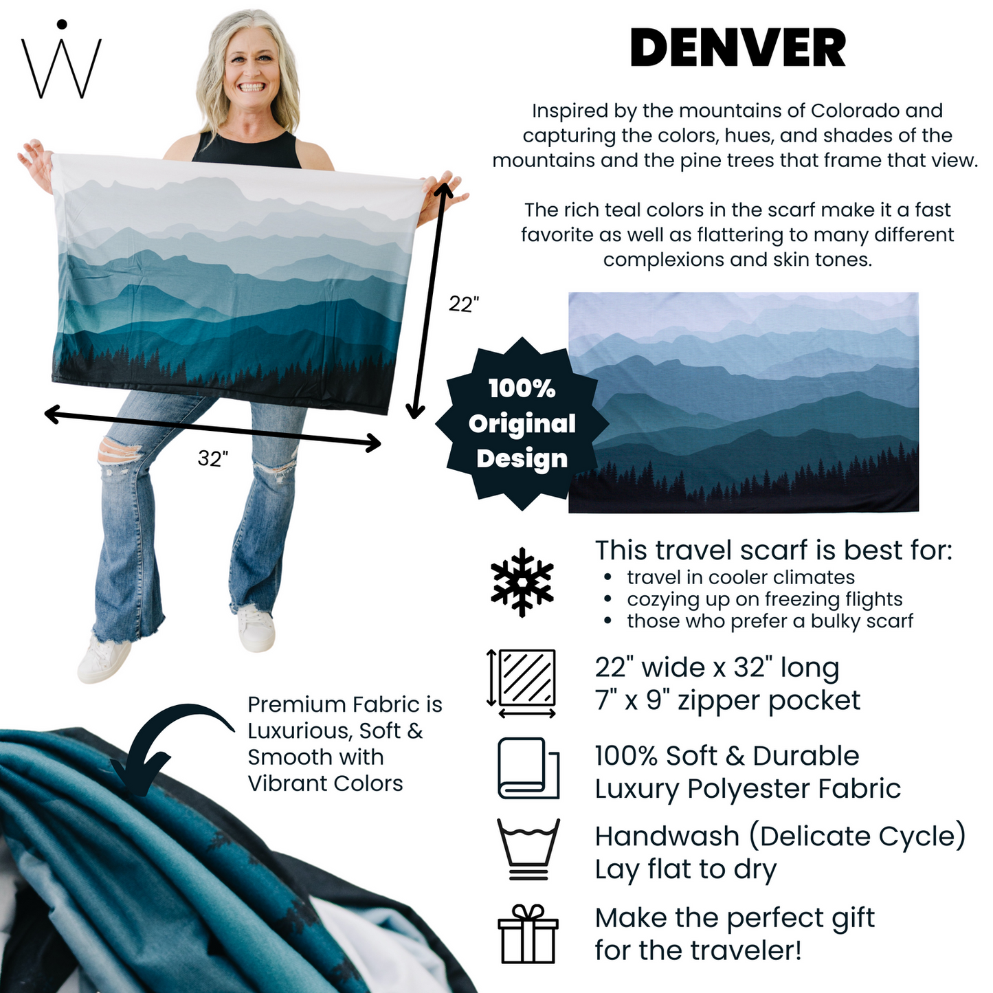 DENVER // Travel Scarf