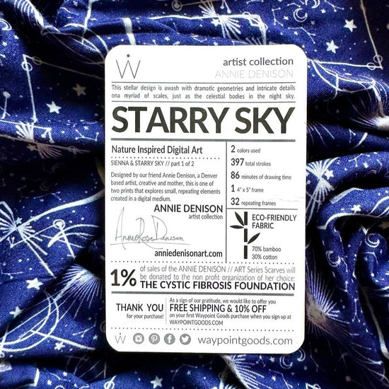 STARRY SKY // Travel Scarf