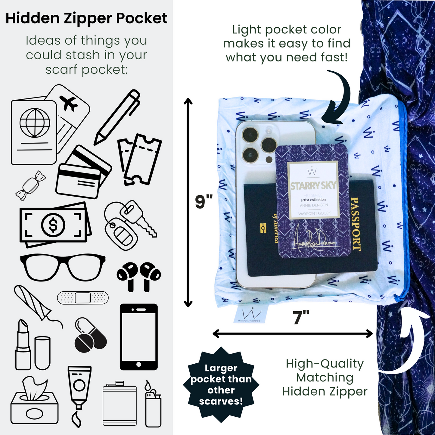 DENVER // Travel Scarf