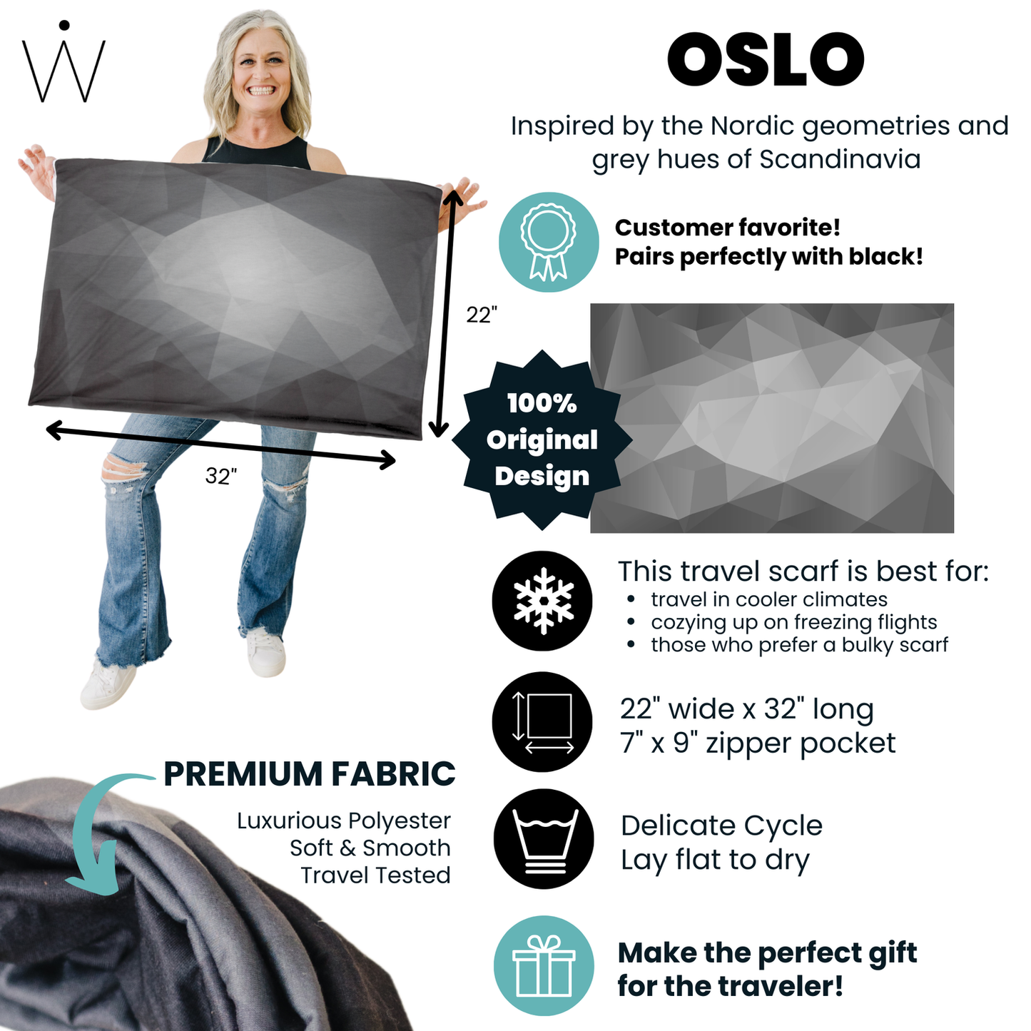 OSLO // Travel Scarf