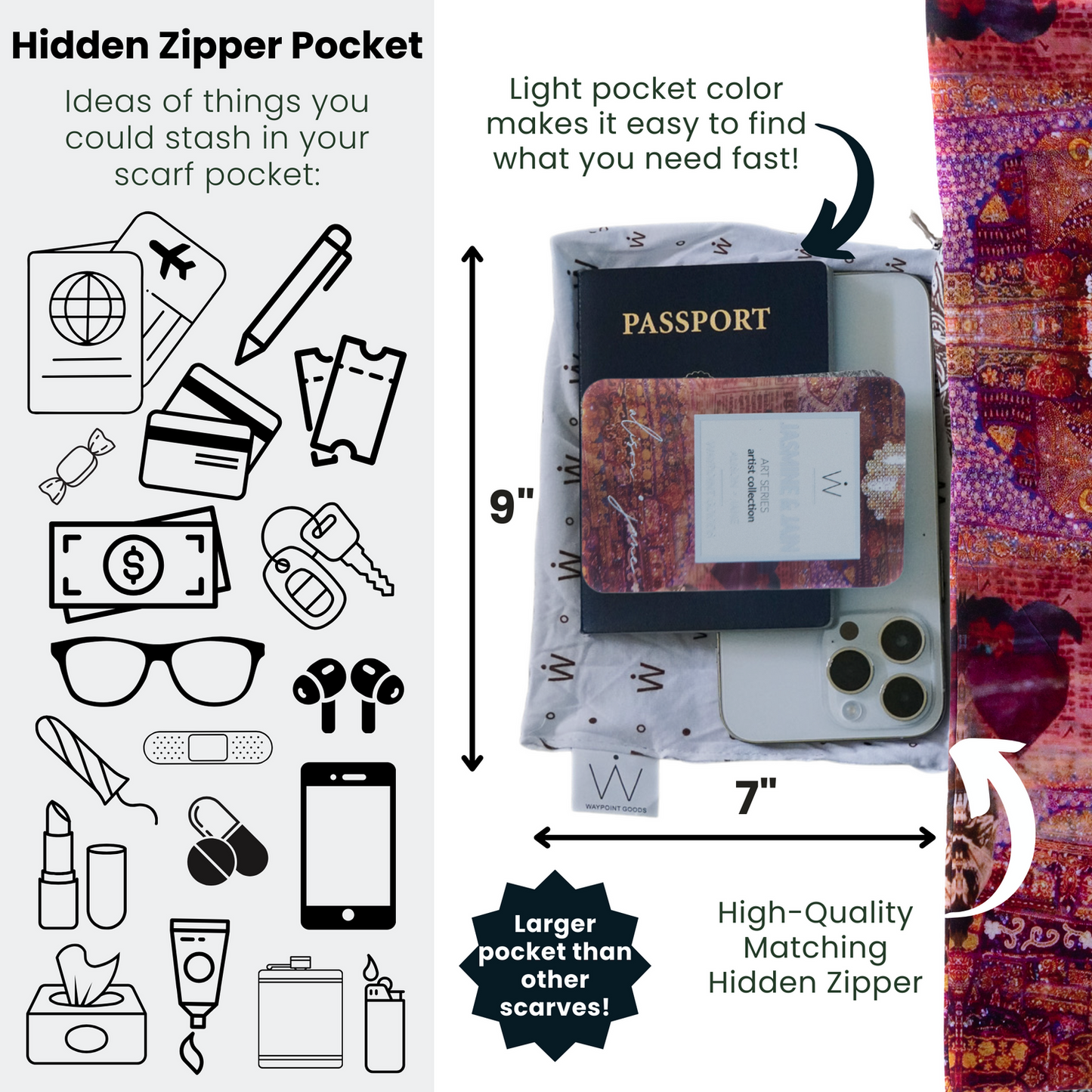 JASMINE & JAIN // Travel Scarf