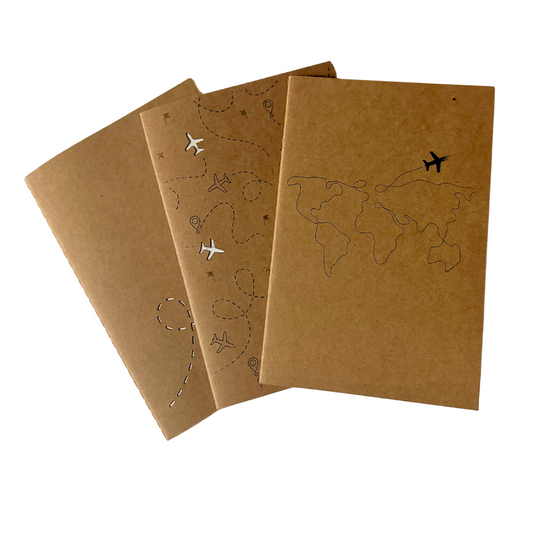 Jetset Journals // Set of 3 Lined Notebooks