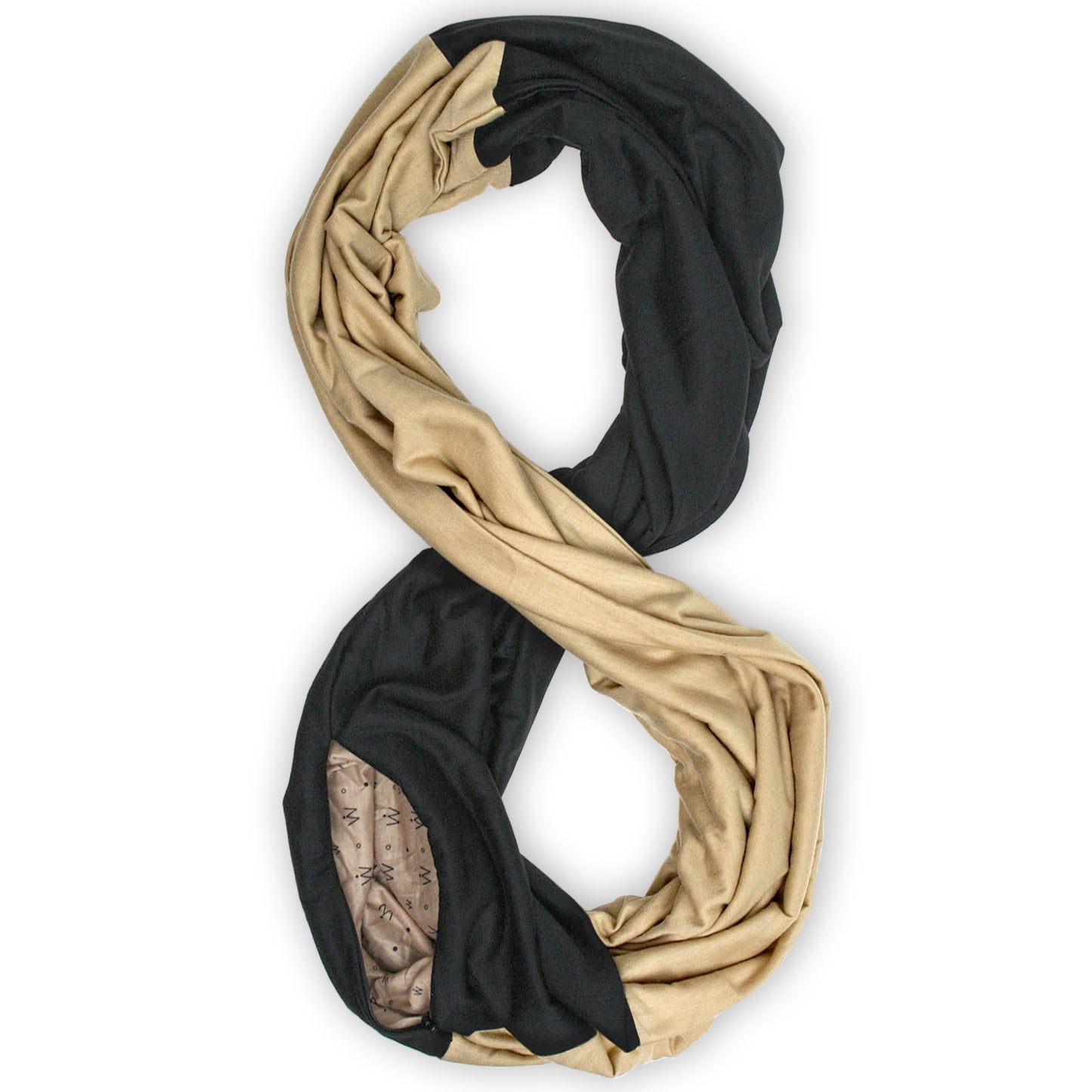 STADIUM Series Travel Scarf // Black & Gold