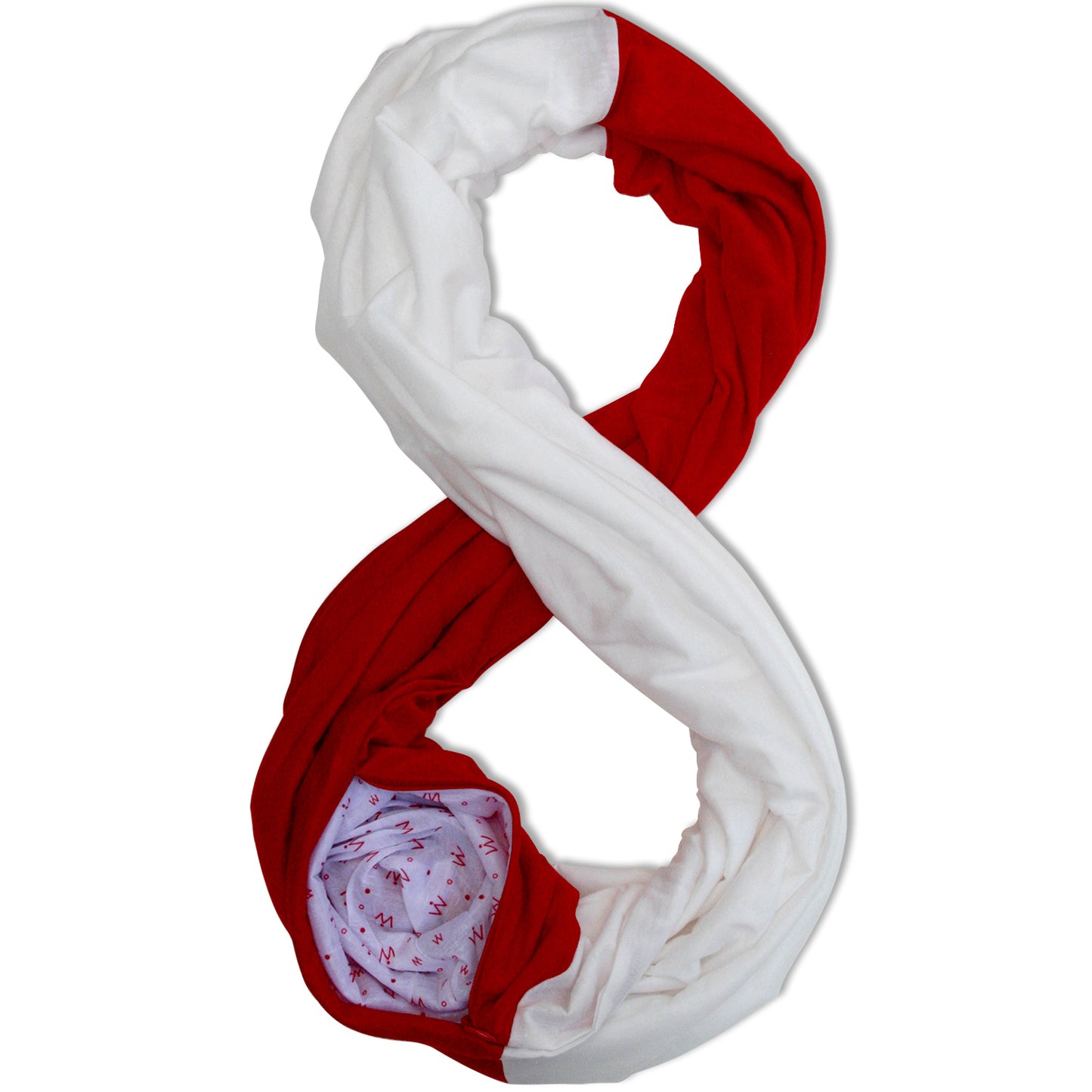 STADIUM Series Travel Scarf // Red & White