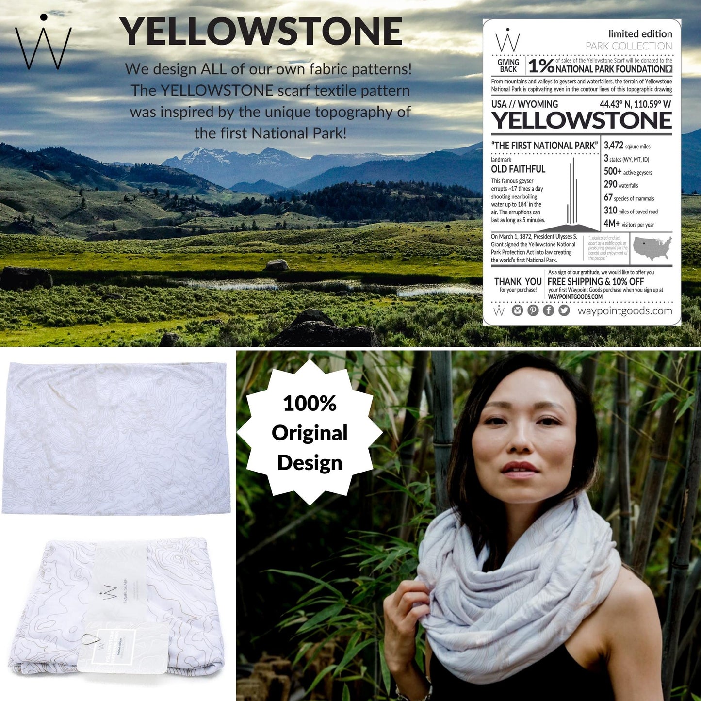 YELLOWSTONE // Travel Scarf
