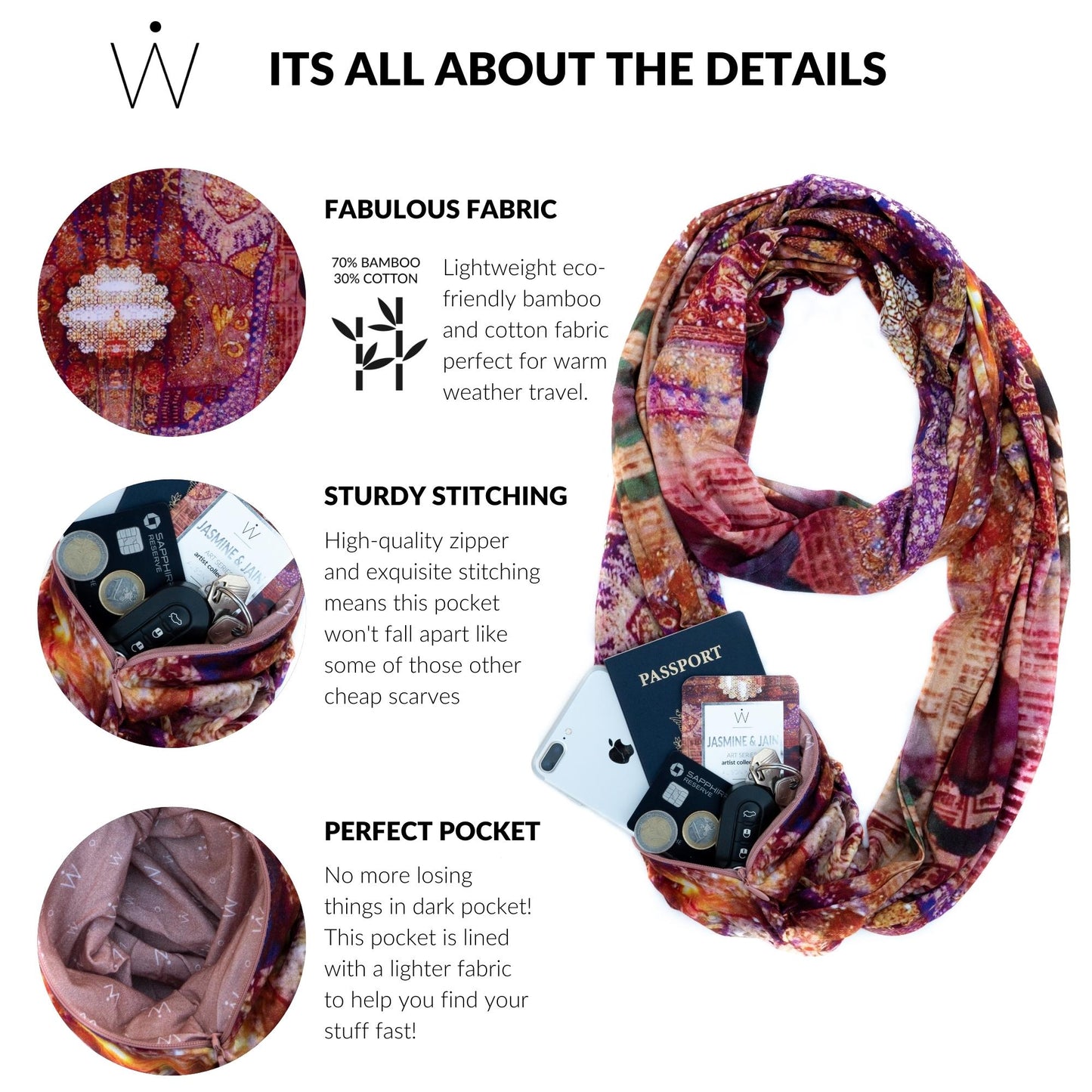 JASMINE & JAIN // Travel Scarf