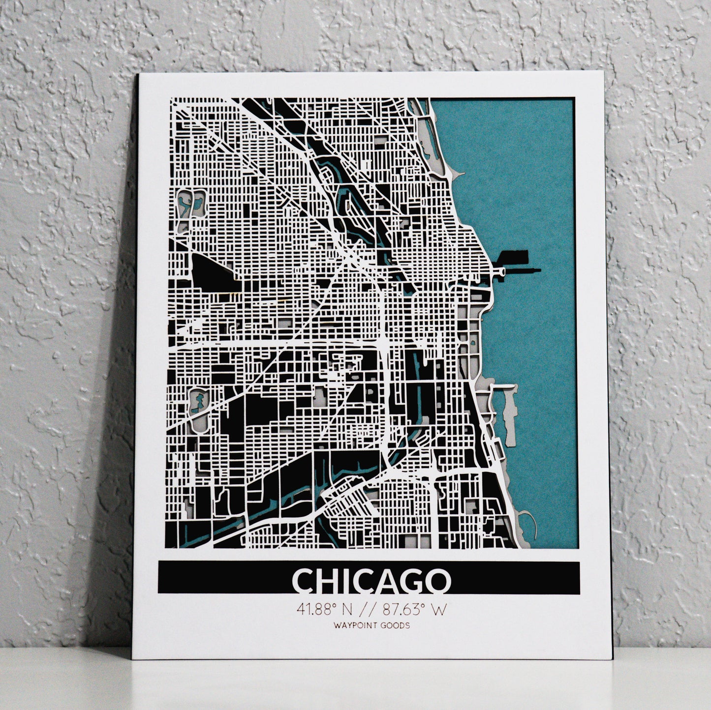 Load image into Gallery viewer, CHICAGO // City Map. // Custom
